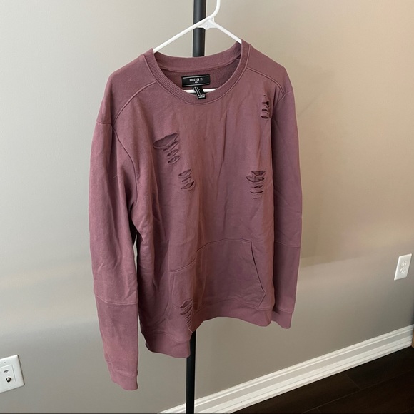 Forever 21 distressed sweatshirt - Picture 1 of 2